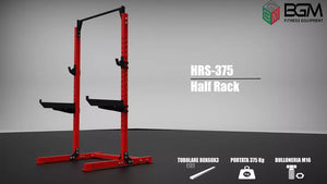 HRS-375 Half Rack- Rack palestra- Barra trazioni regolabile in 8 posizioni