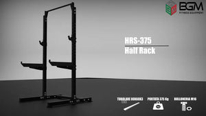 HRS-375 Half Rack- Rack palestra- Barra trazioni regolabile in 8 posizioni