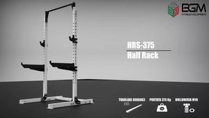 HRS-375 Half Rack- Rack palestra- Barra trazioni regolabile in 8 posizioni