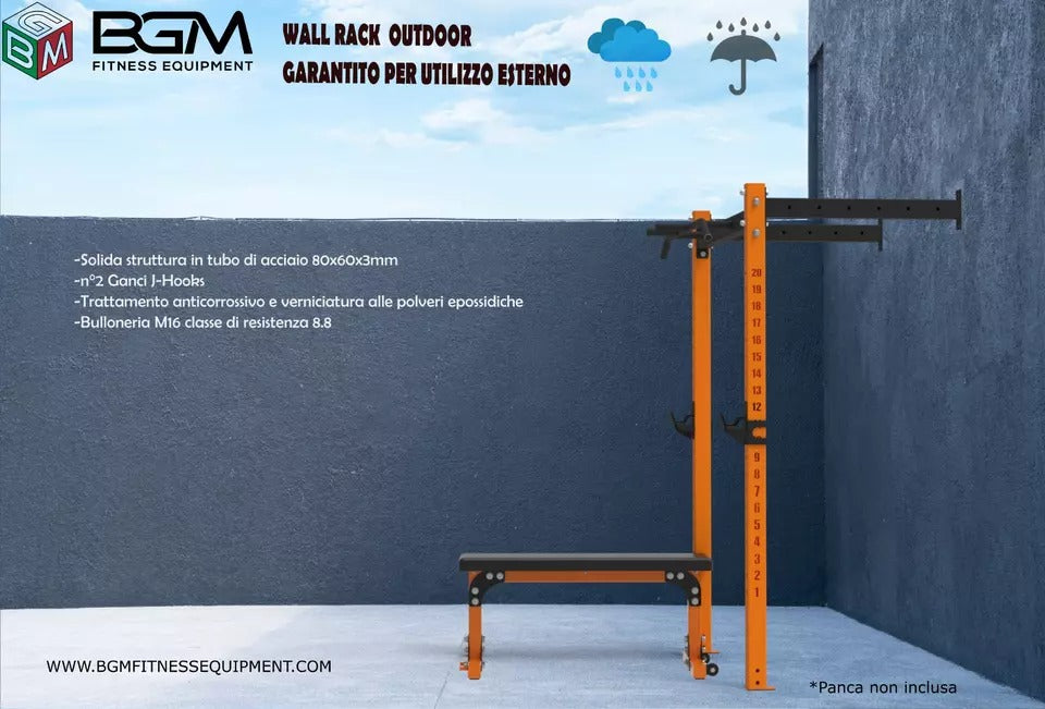 RACK A PARETE DA ESTERNO - OUTDOOR  WALL RACK